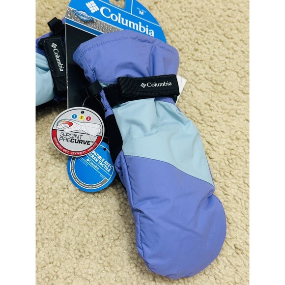 NWT Columbia Youth Core II Mitten In Purple/Aqua Sz M/10-12 - Picture 5 of 9